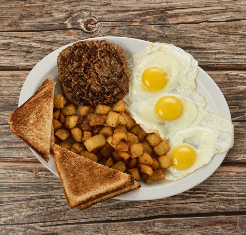 Hungry Man Breakfast at Fusion 28 in Regina, SK