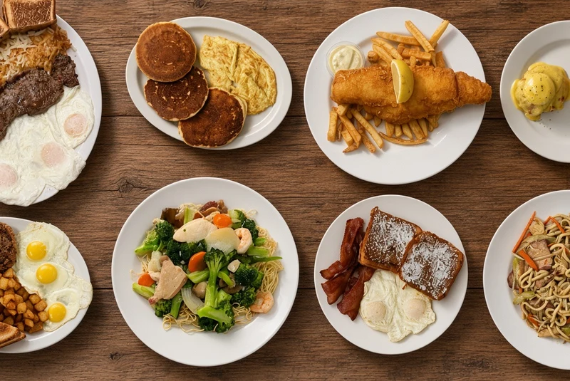 Breakfast and brunch plates at Fusion 28 on Albert Street, Regina